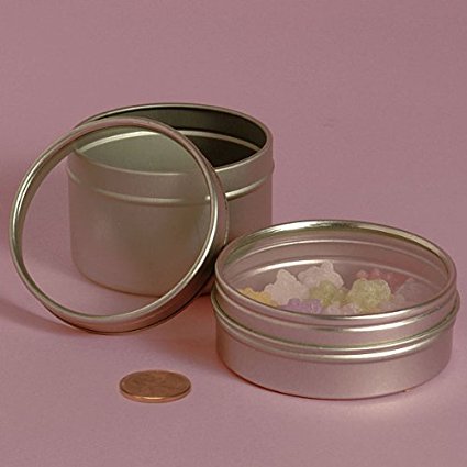 1OZ WINDOW SHALLOW ROUND STEEL TIN CAN-PACKAGE  
