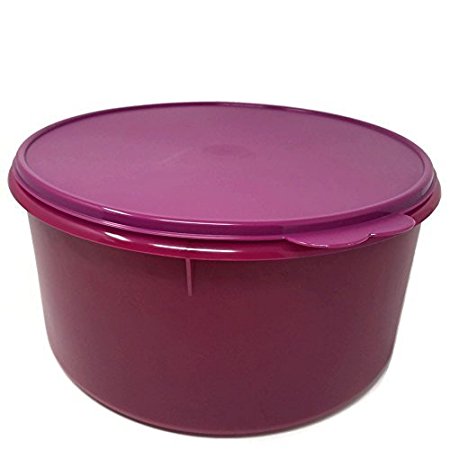 Tupperware Jumbo Round Storage Container Canister Berry Purple