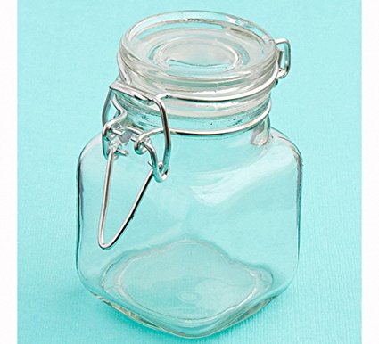 Apothecary Small Glass Cookie And Treat Jar Favors , 48