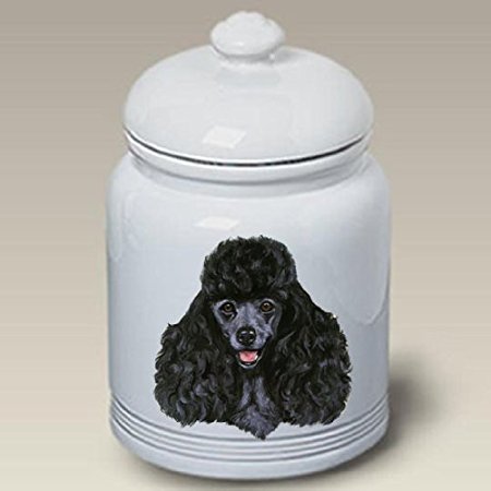 Poodle (Black): Ceramic Treat Jar 10 High #45006 by Best of Breed