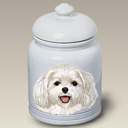 Maltese Puppy Cut - Linda Picken Treat Jar
