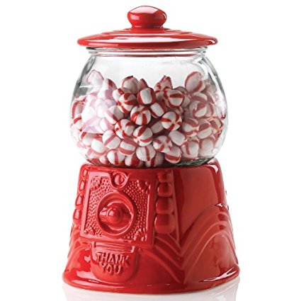 Home Essentials Bubble Gum Ceramic Red Jar