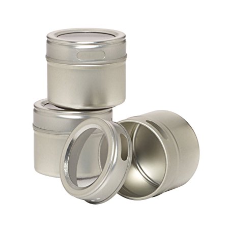 Kamenstein Magnetic Multi-Purpose Spice Storage Tins, Set of 12
