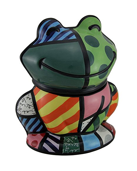Westland Giftware Frog Cookie Jar - Romero Britto Design
