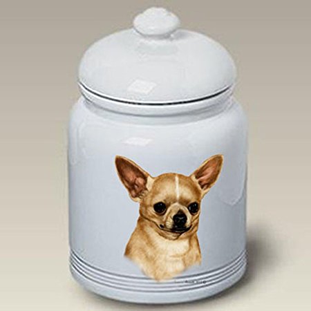 Chihuahua (Tan): Ceramic Treat Jar 10