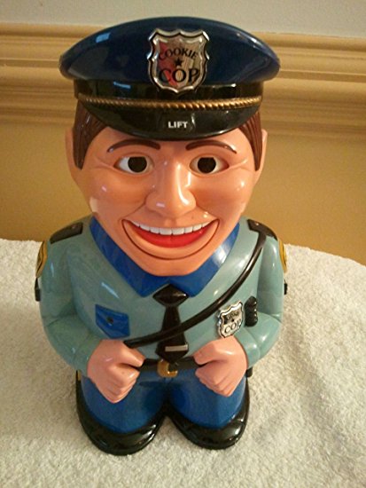 Vintage the Original Cookie Jar Stalking Cop 