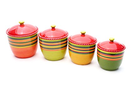Certified International Hot Tamale 4-Piece Canister Set