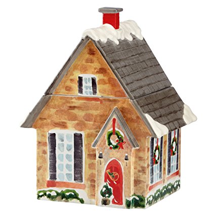 Lenox Holiday Home for The Holidays House Cookie Jar