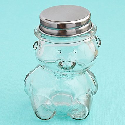 Teddy Bear Small Glass Cookie And Treat Jars , 36