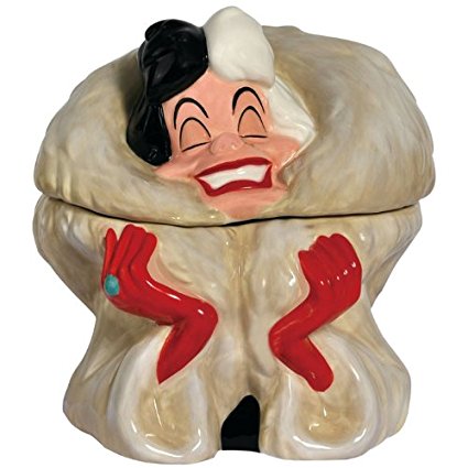 Westland Giftware Cruella De Vil Ceramic Cookie Jar, 9-Inch