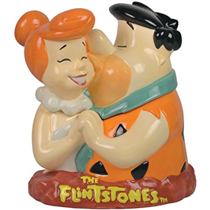 Westland Giftware The Flintstones Fred and Wilma Cookie Jar, 10-Inch