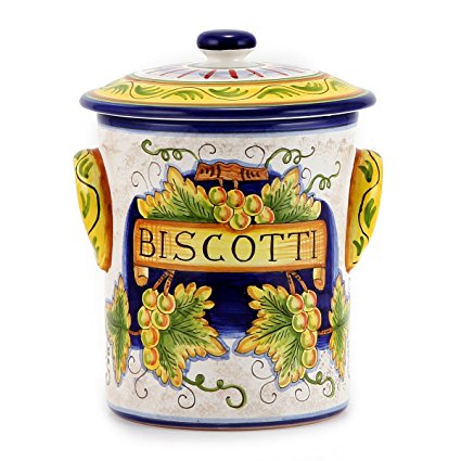 RUSTICA: Cylindrical ''Biscotti'' jar [#1191-RUS]